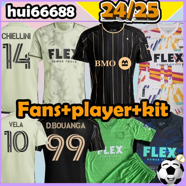 4XL 23/24/25 Los Angeles maglie da calcio VELA BALE CHICHO CHIELLINI ACOSTA Bouanga J.CIFUENTES OPOKU D.PALACIOS ESCOBAR GINELLA 2024 2025 uomo bambino Kit Kit calzino set