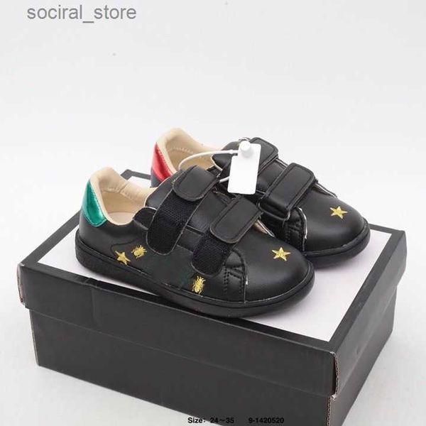 İlk Walkers ayakkabı tasarımcısı sıradan arı eğitmenleri Toddler bebek ayakkabı gençlik spor ayakkabı bebekleri erkek kızlar çocuklar siyah beyaz pembe lüks s spor ayakkabılar q0t8# l240402