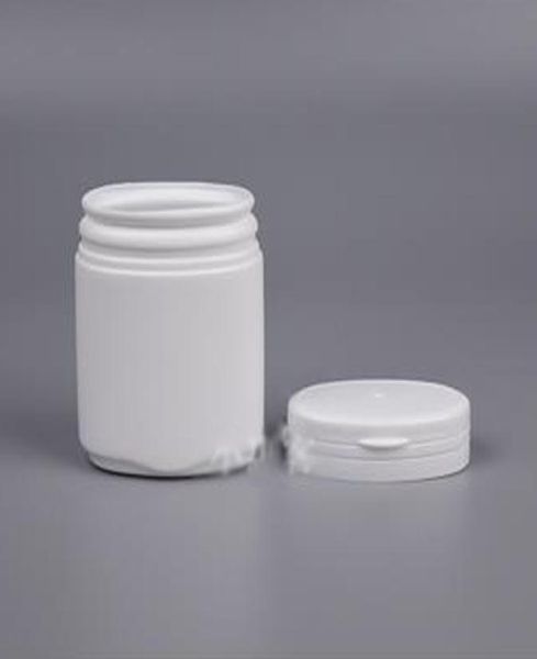 20 peças 120ml branco rasgando tampa garrafa plana 120g pe garrafa de plástico vazia garrafa de vitamina em pó armazenamento de doces container7347305