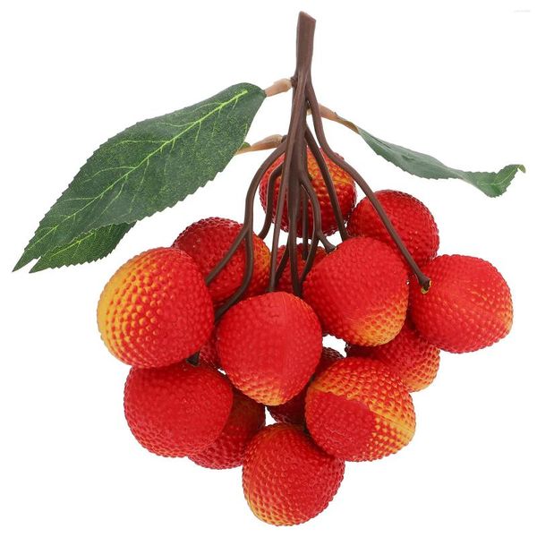 Decorazione per feste Giocattoli Modello di stringa di frutta Decorativo per decorazioni per armadietti di casa Vetrina Scena rossa Pografia Puntelli Frutti artificiali Bambino