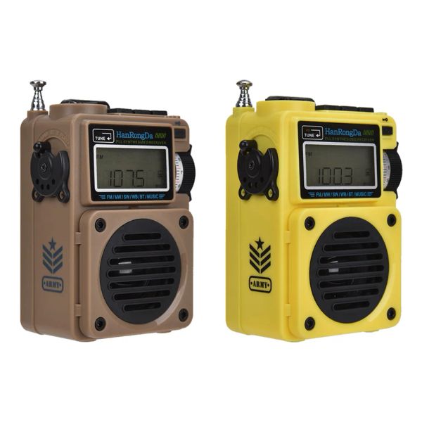 Convertitore HRD701 Portable FM/SW/MW/WB Fullband Digital Radio Subwoofer Suono Sou audio Bluetooth TF Playback Radio Relay Digital Radio