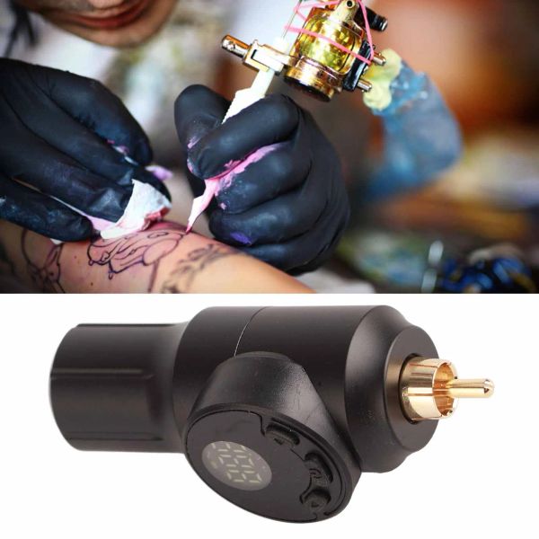 Fornecimento de suprimentos de tatuagem caneta de tatuagem de energia sem fio display lcd grande capacidade portátil estável lápis de tatuagem bateria sem fio tatuagem