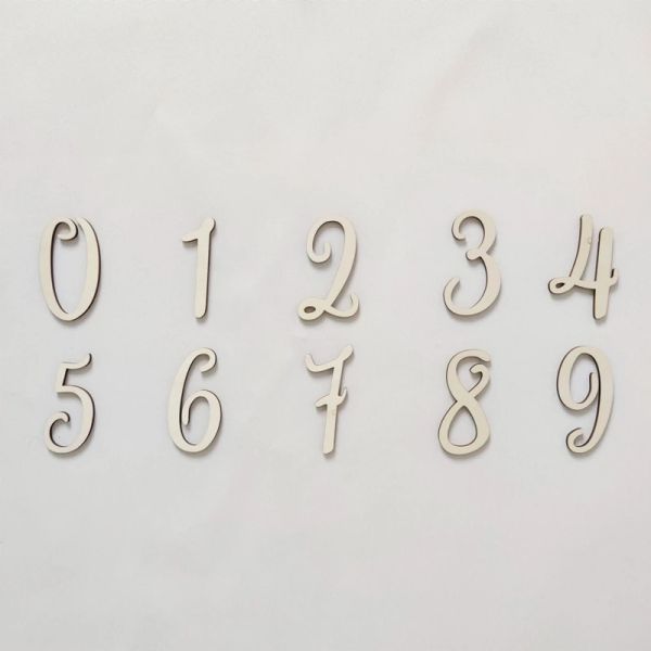 Neugeborene Holz -Chip -Karten -Fotografie Requisiten Set Number Briefe Datum Requisiten für Baby Girl Boy Babyparty Badegeschenk Gedenkfabrik