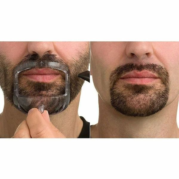 2024 5pcs/set Männer Bart Styling -Werkzeug Männer Bart Spitzbart Rasiervorlage Bart Rasieren Gesichtspflegemodellierungsgeschenk für Ehemann für Männer