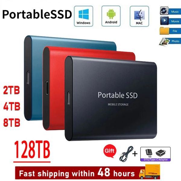 Boxs original ssd 2tb tipo c disco rígido externo portátil 500gb dispositivo de armazenamento de disco rígido externo disco rígido portátil