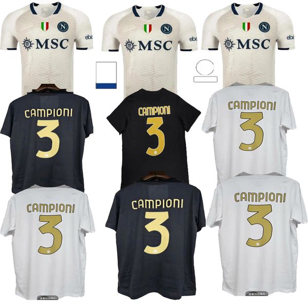 24/25 SSC Napoli Novo modelo lançado na Série A Camisas de futebol LOZANO OSIMHEN Kvaratskhelia EDIÇÃO LIMITADA Camisa MAGLIA DI LORENZO MARADONA Maillots de foot men kit