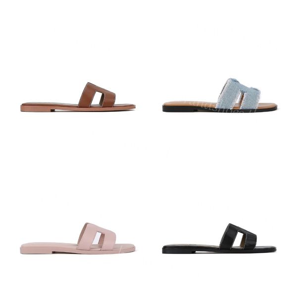 5a chinelos de designer sandálias femininas sandalen clássico laranja chinelo sandália de couro slides verão praia slide flip flops sem caixa tamanho 35-42