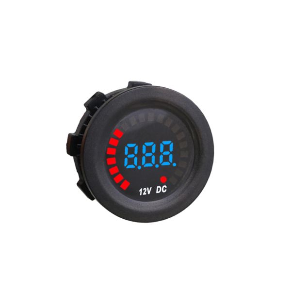 DC 12V LED Digital Voltmeter General Motors Motorradbootplatte Voltmeter Monitor Messgerät Anzeige Auto-Teile wasserdichte KWG-D5