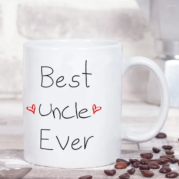 Кружки Uncle Ever Coffee Кружка 11 унций Белая керамическая чашка для чая Домашнее молоко и рождественский подарок