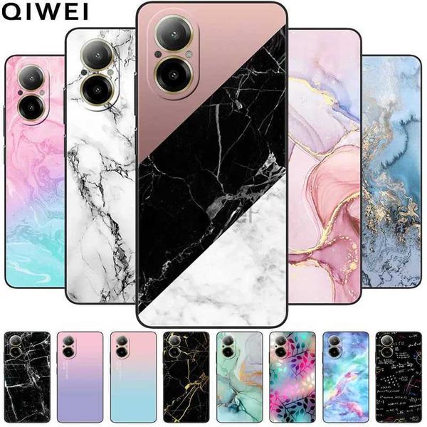 Custodie per cellulari per Realme C67 4G Custodia 6.72 Custodia protettiva in silicone TPU Soft Cover per C 67 Moda RealmeC67 Marble Capa 2442