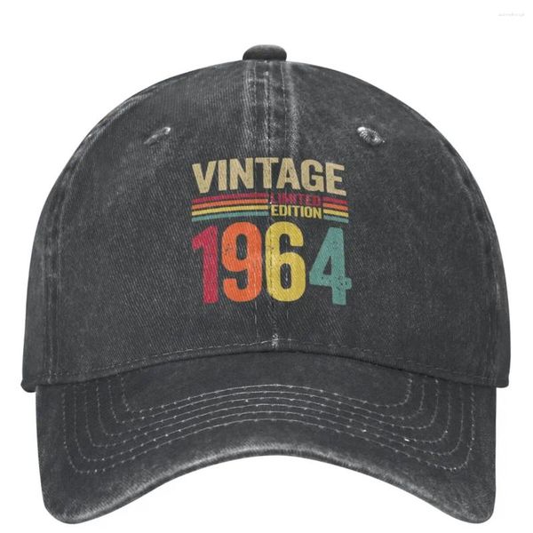 Ballkappen Vintage 60. Geschenke 1964 Geburtstag Baseball Merch Retro In 60 Jahre alt Papa Hut Männer Frauen Trucker Hüte für Reisen