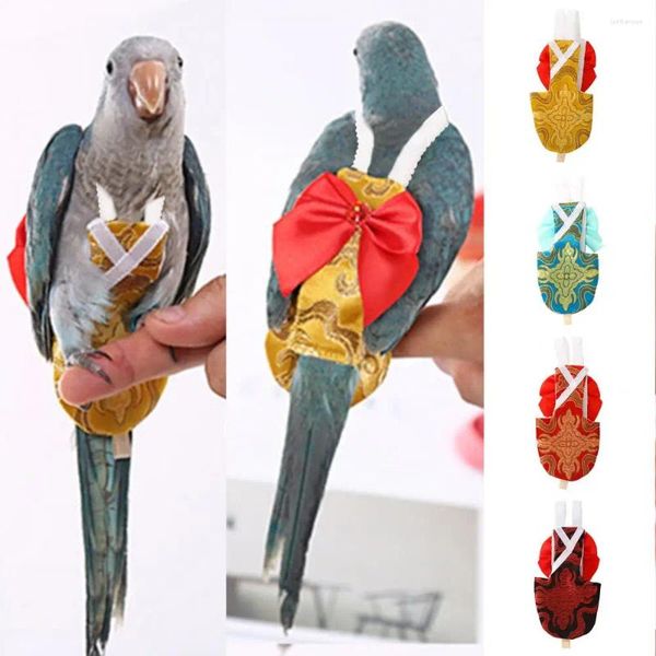 Other Bird Supplies Modische Windel, verstellbar, Retro-Stil, Haustier-Fliege, Hanfu-Fluganzug