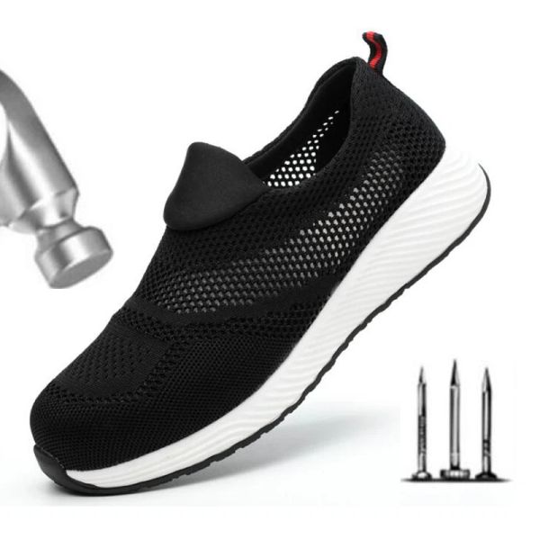 Botas Seguro de Trabalho sapatos masculinos não -lipshankshashing Antipiercing Protection Safety Shoes Shoes Summer Breathable Desodorante H533
