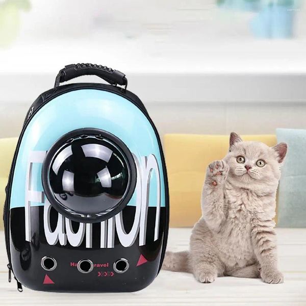 Mochila transportadora para gatos, portátil, suave, pano oxford, gaiola de viagem espacial para animais de estimação pequenos e médios