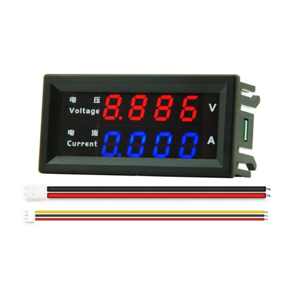 DC 100V 200v 10A Voltmetro digitale elettronico Amperometro 0,28 '' Regolatore di tensione del display LED Volt Amp Meter Tester