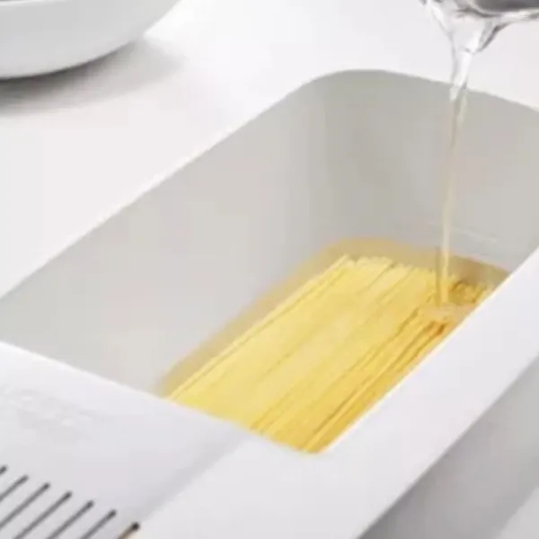 Bottiglie di stoccaggio Cuocipasta per microonde con filtro Resistente al calore Piroscafo per barche Spaghetti Noodle Cooking Box Gadget Accessori da cucina