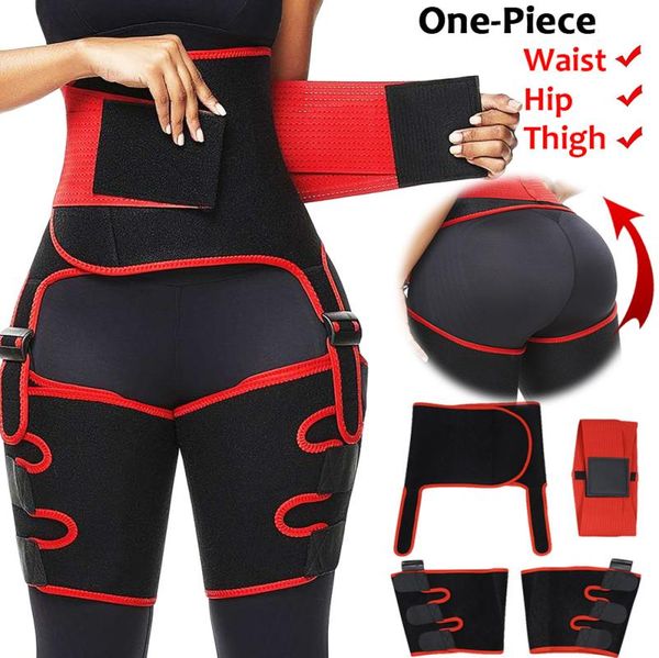 Mulheres neoprene cintura alta trainer corpo shaper suor shapewear ajustável fino cinto trimmer perna shapers cintura e coxa trainer mx22262750