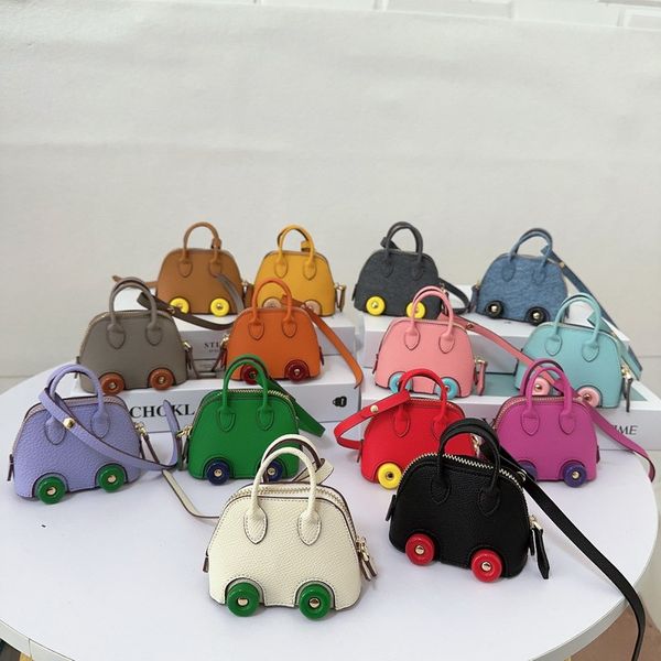 Portachiavi per donna portachiavi firmati Accessori Mini ruota Shell H Borsa portachiavi Ciondolo Ciondolo per auto Simpatici accessori pendenti per borse per cuffie con rossetto