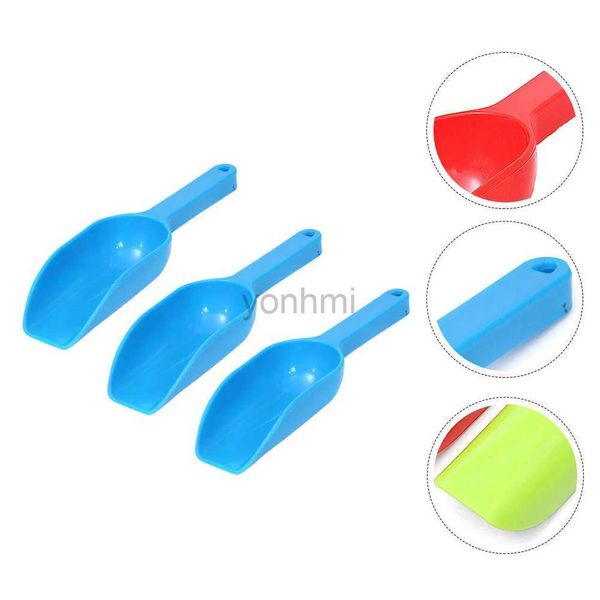 Giochi con la sabbia Divertimento in acqua 3 pezzi Testa piatta Mini spatola da neve in plastica Giocattolo per bambini Paletta per sabbia per bambini Giocattoli divertenti per bambini 240402