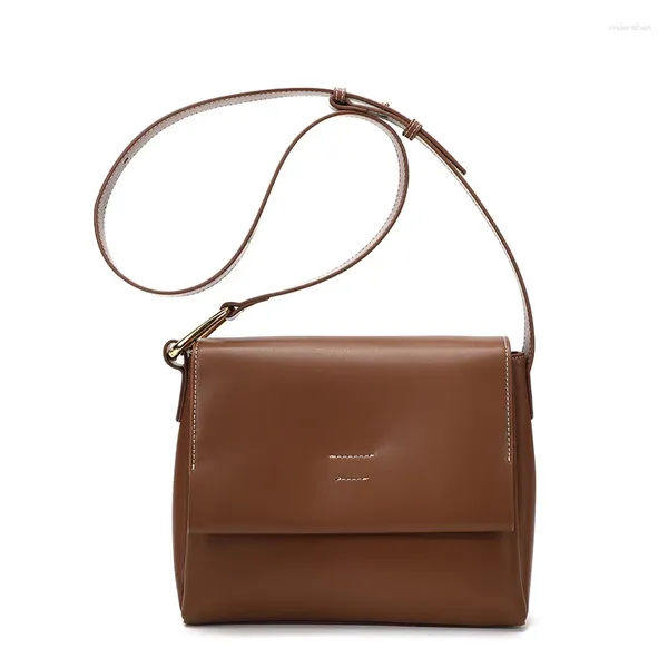 Bolsas de ombro vintage mulheres commuter mensageiro para trabalho designer de couro split bolsa feminina estilo europeu