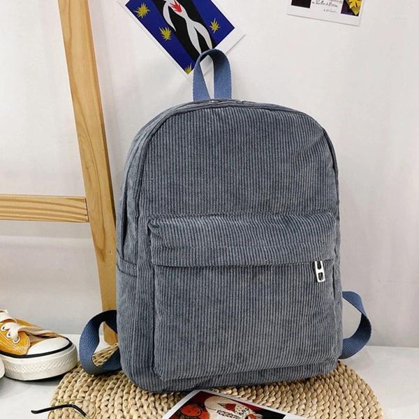 Рюкзак 2024, вельветовая школьная сумка, мягкая сумка на плечо для однотонного повседневного обеда для маленьких мальчиков и девочек