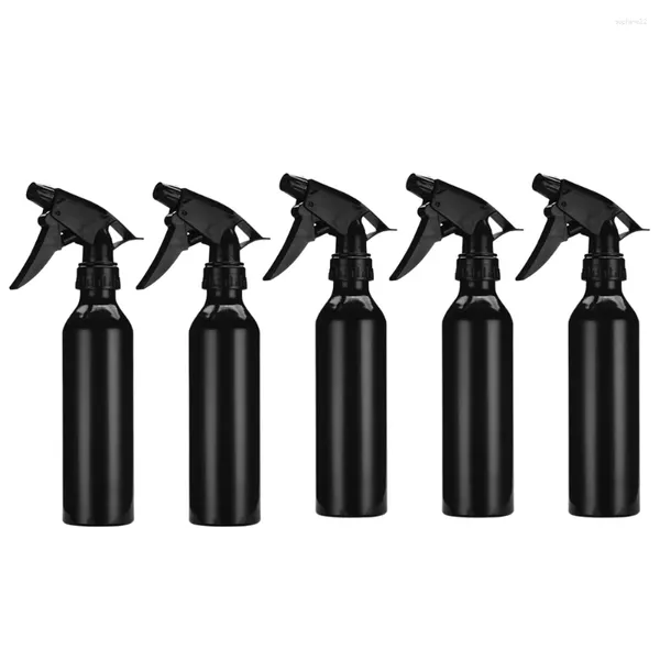 Garrafas de armazenamento 5pcs 250ml spray vazio liga de alumínio multifuncional pulverizador garrafa de água para casa oudtoor jardim (