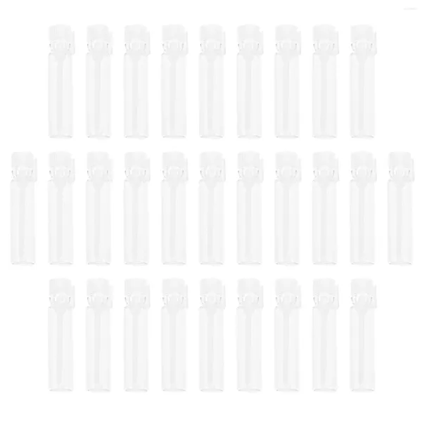 Frascos de armazenamento 50 Pcs Vial Perfume Sample Bottle Travel Glass Óleos Essenciais com Gota