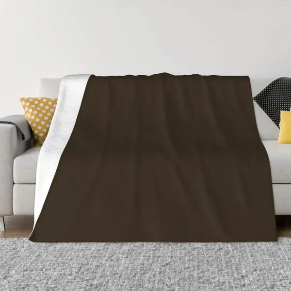 Decken Carob Brown – Shades of Überwurfdecke, flauschig weich, warm für den Winter, flauschige Essentials für große Schlafsäle