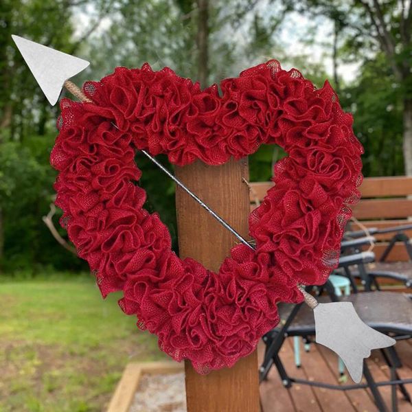 Dekoratif Çiçekler Rhinestone dizeleri el sanatları için şükran ile Şapkalar Çelenk ile Love Love Heart Ekose Yay Kontrolü