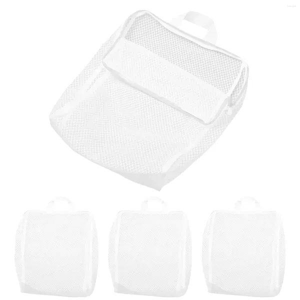 Bolsas de lavanderia 4 PCs Bolsa de vestuário de meia média de malha de malha de poliéster lingerie