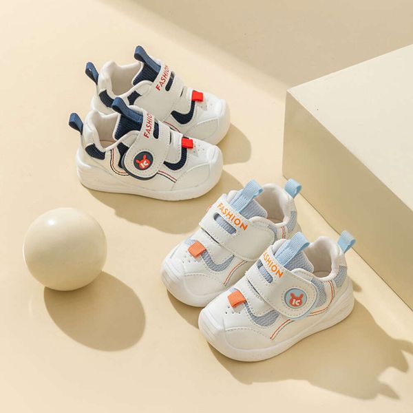 Esportes masculinos infantis funcionais 2023 outono novo bebê sola macia sapatos de caminhada, sapatos únicos respiráveis femininos