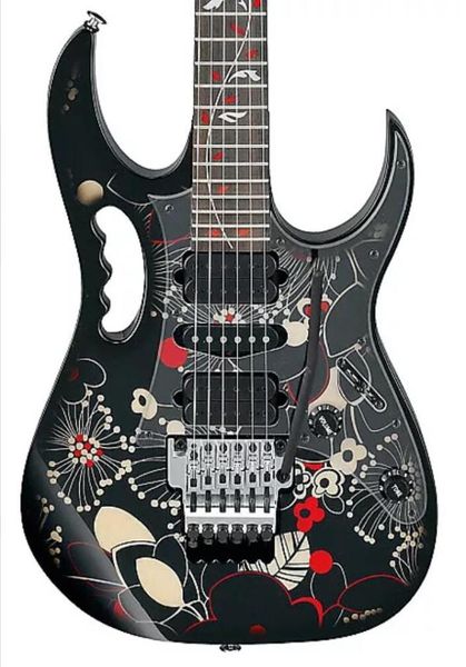 Worldwide FAST SH JEM 77FP2 Floral Pattern 2 Steve Vai E-Gitarre Tree of Life Inlay Floyd Rose Tremolo Locking Nut Nicke8969068