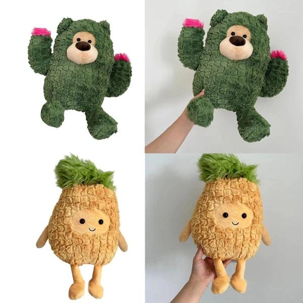 Cuscino regalo in peluche di frutta, schienale imbottito morbido per bambini