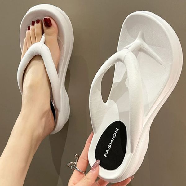 Flops Mode Flip Flops weibliche Sommer nicht Slip Clip Feet Pantoffeln Leichte Sandalen lässige dicke Bodenschuhe Zapatos de Mujer