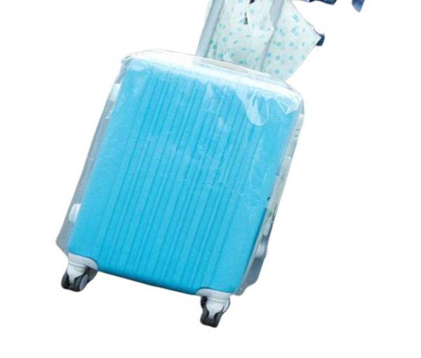 PVC Şeffaf Seyahat Bagaj Koruyucusu Bavul Kapağı Torbası Toz Geçirmez Su Geçirmezlik 3928750