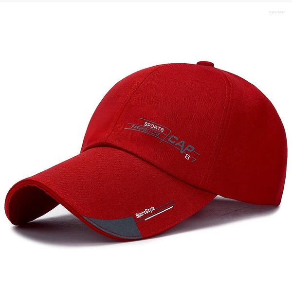 Top Caps Açık Güneş Koruyucu Spor Erkekler Moda Tuval Unisex Beyzbol Basit Tasarım Erkek Kadınlar İçin Genişletilmiş Snapback