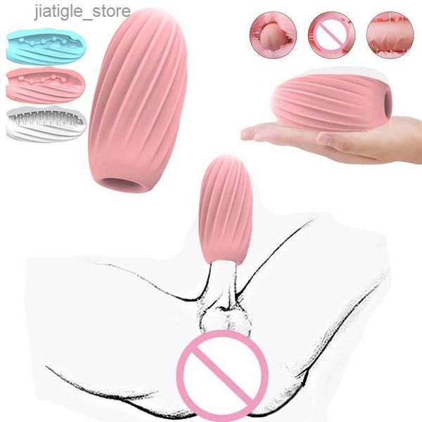 Outros itens de beleza da saúde Silicone Masturbator masculino Penis Toy Store Anal ITOYS Vagina Toy Adulto Exercício Glans Sensibilidade Y240402