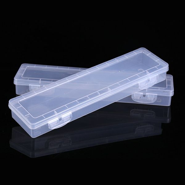 Fábrica para Haoze PP plástico transparente 661 guache estojo de lápis caixa de armazenamento de escova caixa de armazenamento caixa de amostra