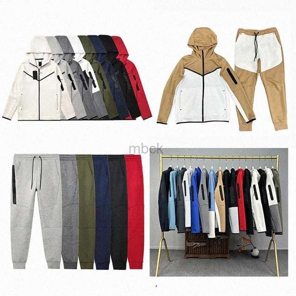 Tute da uomo autunno 2023 Moda uomo Tute tecnologiche da uomo Cardigan casual Tuta sportiva da corsa Tute da uomo Tute da uomo stile hip hop Set da uomo N 240314