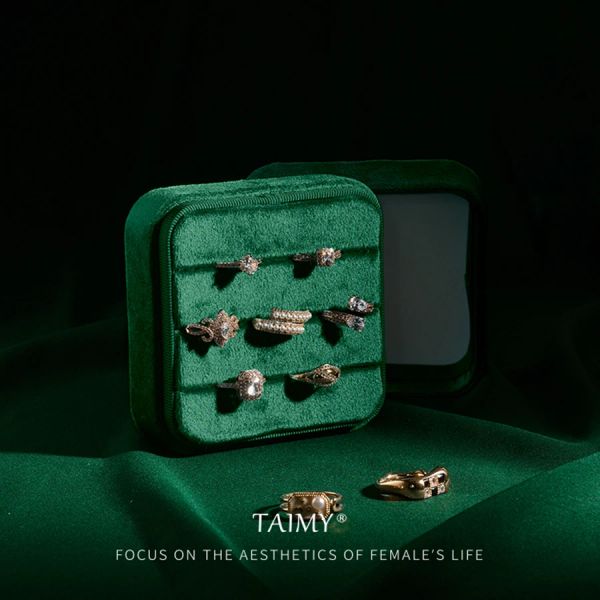 Display Taimy Velvet Jewelry Packaging Box Gioielli Studio Gioiello Display per la vendita Supporto Supporto GRATUITO Servizio di personalizzazione