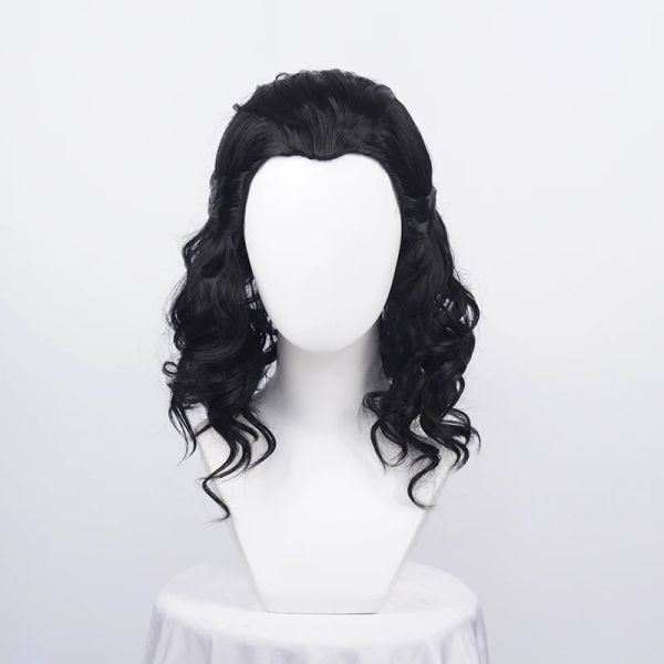 Wigs Advengers Loki Cosplay Wigs Loki черные вьющиеся теплостойкие синтетические волосы комик