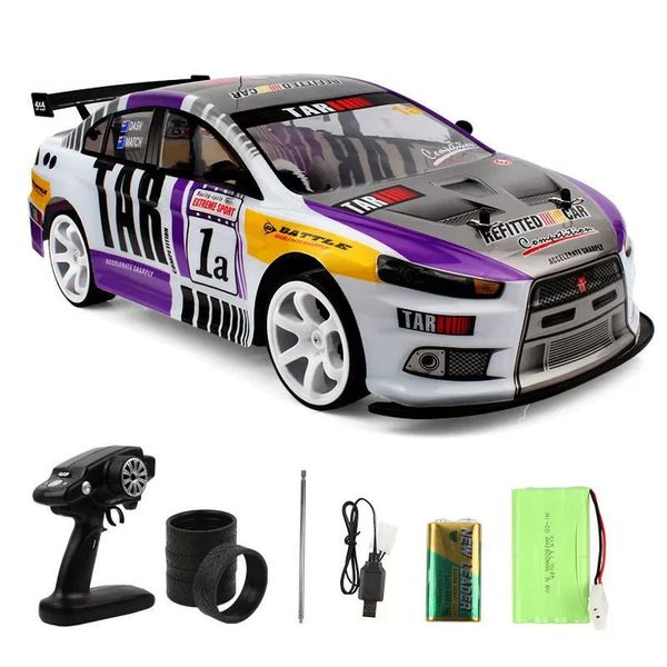 1 10 4WD 70kmh RC Drift Auto Auto Drifting Anti-Collision Off Road Racing Rc Car Off Road 4 Toys RC Drift Car Large Speed 240328