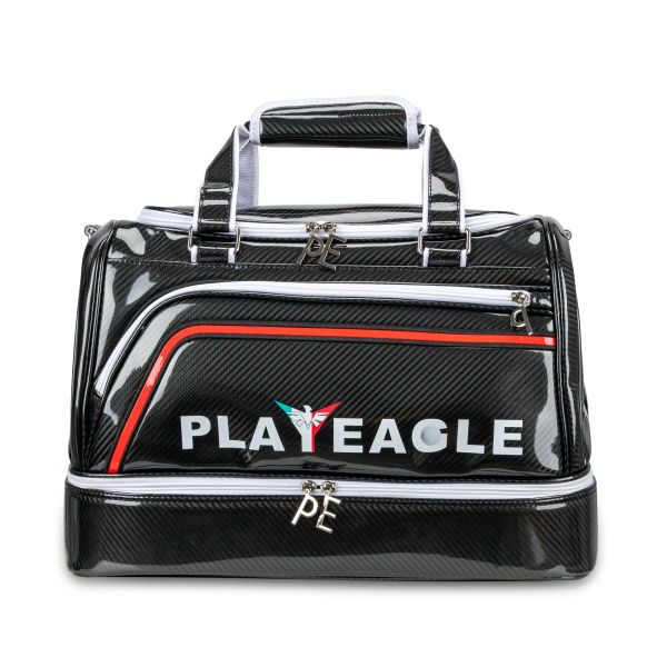 Sacos PLAYEAGLE Promocional Boston Saco À Prova D 'Água PU Golf Duffle Bag Saco de Roupas de Golfe com Sapatos Separados Saco de Armazenamento Branco Preto