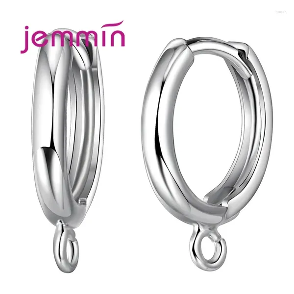 Orecchini a cerchio Design del campione rotondo per donne 925 orecchini accessori per gioielli in argento sterling non allergie 2pc/1pe.