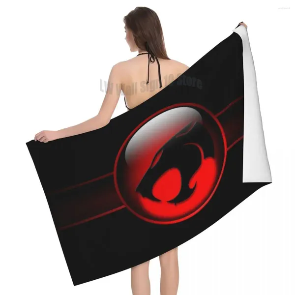 Asciugamano Thundercats Logo Beach Bath Microfibra Cartoon Cheetara Viaggiare Nuoto Asciugamani da campeggio