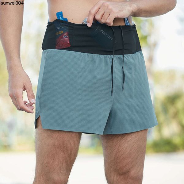Дизайнерские шорты Новые шорты «Взрывы» Мужские поддельные двухсекционные двухслойные тренировочные брюки для марафона по бегу по пересеченной местности Быстросохнущие трехчастные брюки