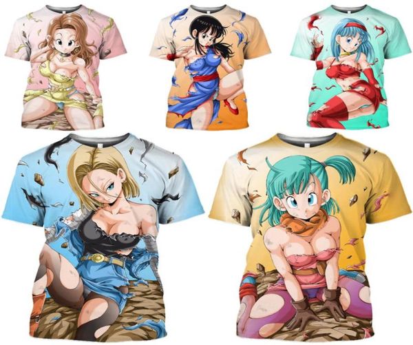 Men039s Magliette Uomo Maglietta Donna Stile Stampa Japan Anime Loli Camicia 3D Hentai Manga Ragazza sexy Senpai Cosplay Harajuku Unisex C2446379