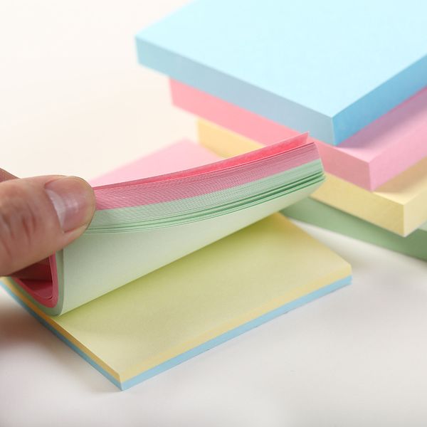 Giorno Post-it a colori per ufficio grande nota di carta spot cancelleria creativa all'ingrosso taccuino strappabile ntimes