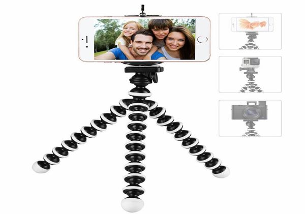 Polvo ajustável mini tripé suporte portátil flexível smartphone clipe gorillapod titular câmera stent tripés do telefone móvel folda2968986