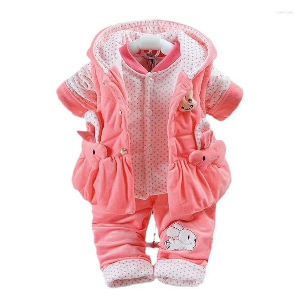 Set di abbigliamento Born Baby Girls Completo in stile cinese Set da 3 pezzi 3m-24M